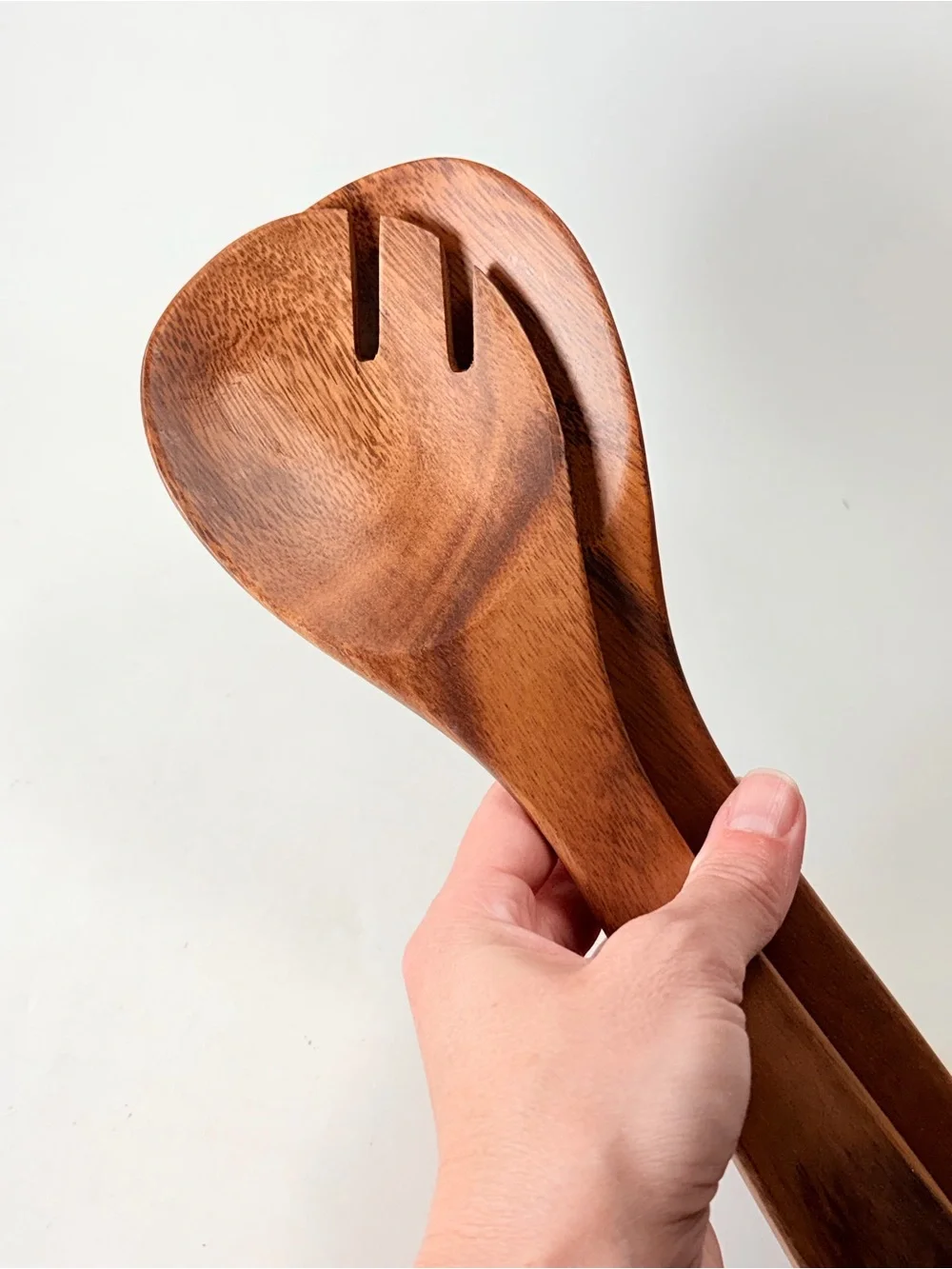 Crate&Barrel Tondo Acacia Wood Servers Utensils NEW